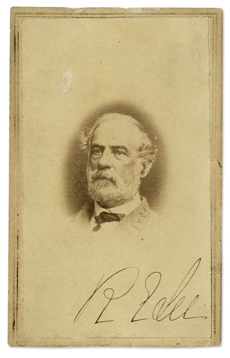 Lot Detail Robert E Lee Signed Cdv Photo In Military Uniform With