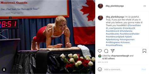 who is the woman behind the world record for the longest plank hold