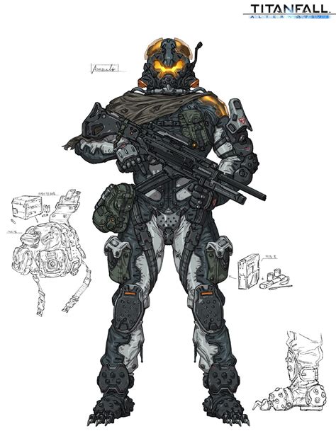 Titanfall Fan Art Wu Kim Sci Fi Concept Art Concept Art Characters