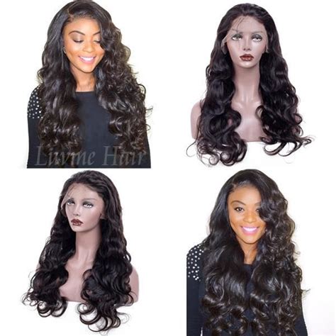 Pre Bleached Knots Best Virgin Human Hair Full Lace Wig Frontal Wigs