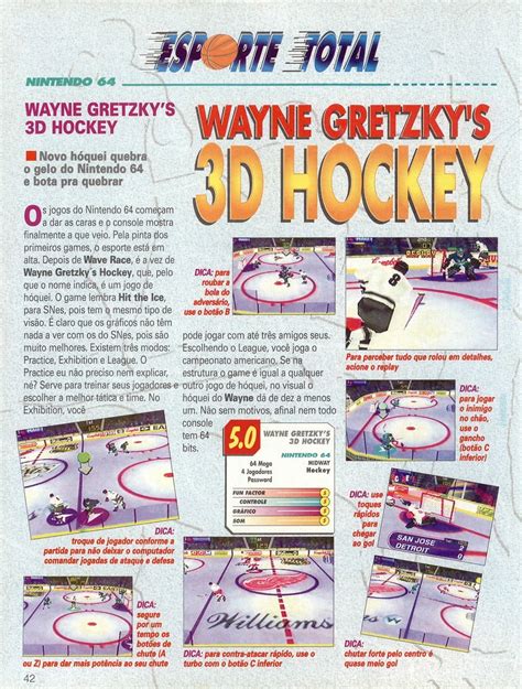 Wayne Gretzky s 3D Hockey of Nintendo 64 in Super GamePower nº 35