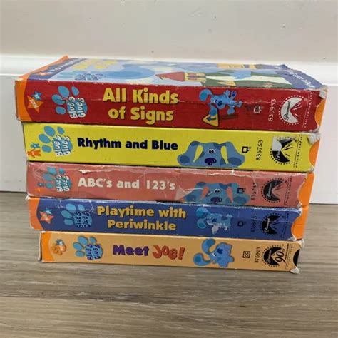 Vintage Nickelodeon Vhs Lot Blue S Clues Nick Jr S Orange Tape