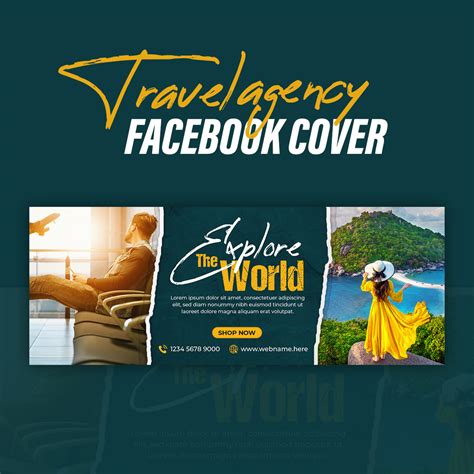 Travel Agency Social Media Facebook Cover Banner Masterbundles