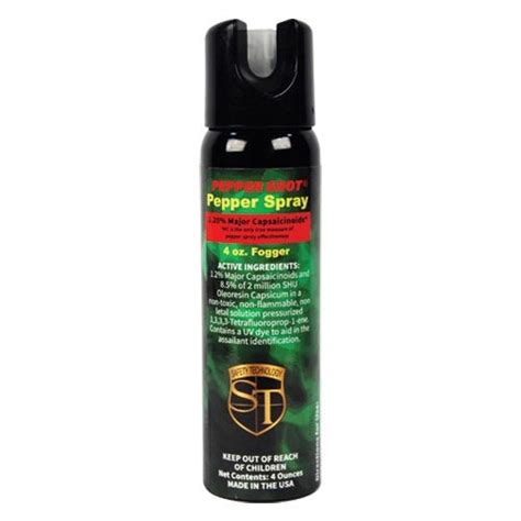 Pepper Shot 4oz Pepper Spray Fogger With 2 Million Scoville Units