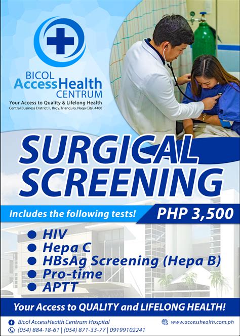 Packages Bicol Accesshealth Centrum Hospital