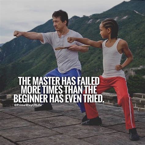A Man And Woman Doing Martial Moves With The Caption That Reads The Master Has Failed More