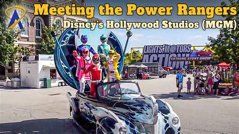 Meeting The Power Rangers At Disneys Hollywood Studios 2010 Youtube