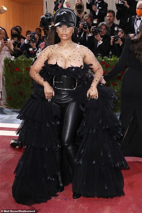 Met Gala 2022 Nicki Minaj Stands Out In A Bedazzled Look And Black