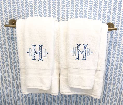 Monogrammed Towels In 2020 Monogrammed Bathroom Monogram Towels