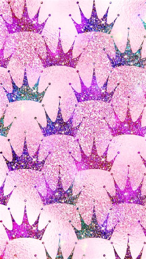Girly Bling Crowns Made By Me Pink Galaxy Wallpapers Backgrounds