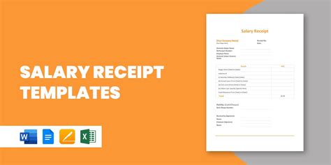 Salary Receipt Template 6 Free Word Pdf Format Download