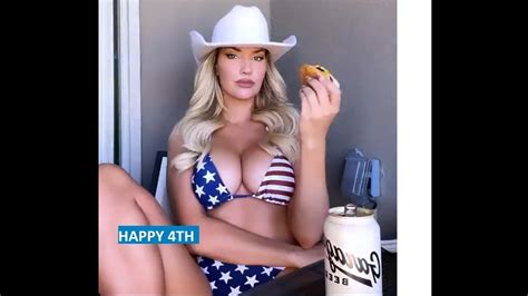 Golf Influencer Paige Spiranac Shows Off American Flag Bikini For Fourth Of July Claps Back At