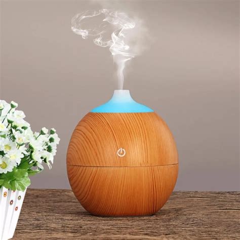 Usb Aroma Diffuser Ultrasonic Essential Oil Diffuser With 7 Led Light
