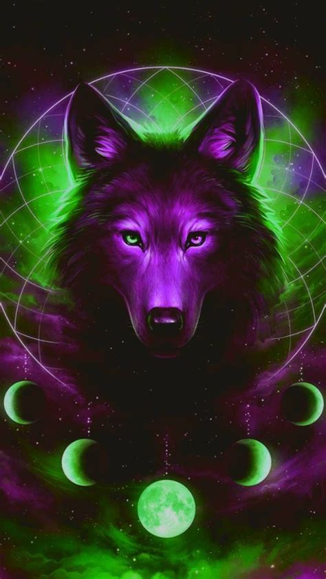 If you own an iphone mobile phone, please check the how to change the wallpaper on iphone page. Galaxy Wolf Rainbow Wallpapers - Wallpaper Cave