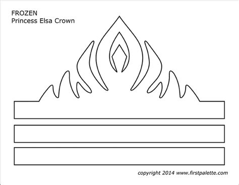 Frozen Princess Crown Templates Free Printable Templates And Coloring