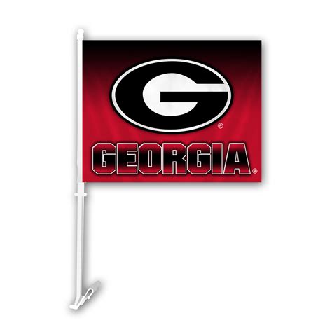 Ncaa Georgia Bulldogs Ombre Car Flag