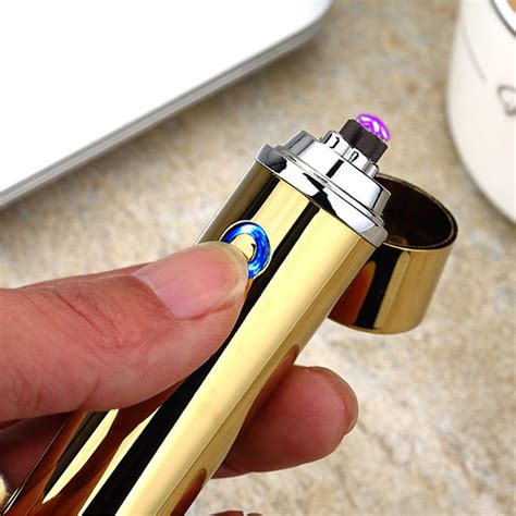 6 Colors Electronic Cigarette Lighter Usb Rechargable Windproof
