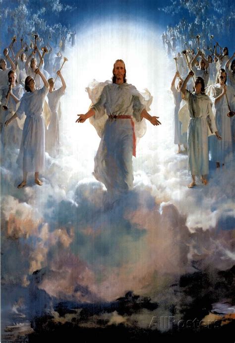 Second Coming Of Jesus Christ Art Print Poster Quality Print
