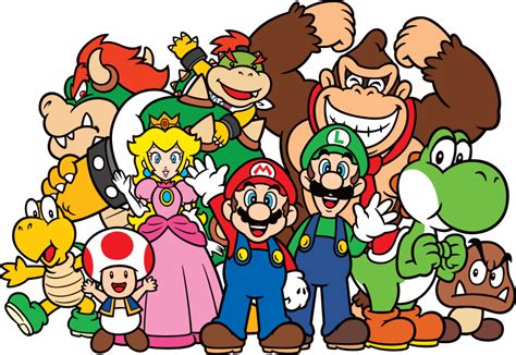 Filemario Main Group Picture Unshadedpng Super Mario Wiki The