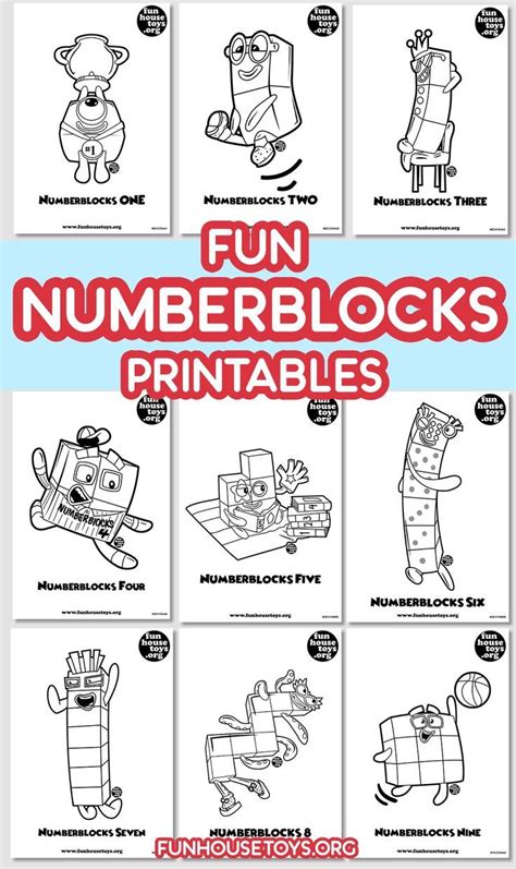 Numberblocks Printables Fun Printables For Kids Coloring Pages For
