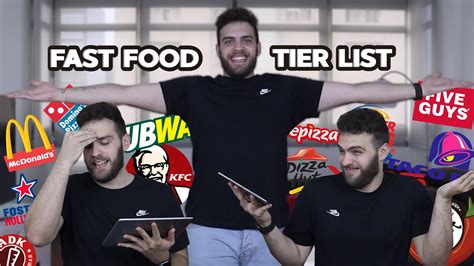 Moxy does a fast food tier list. Fast Food Tier List - YouTube