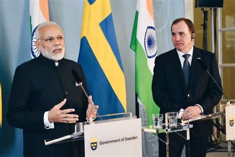 India Sweden Strengthen Defence Ties Modi And Lofven Promise To