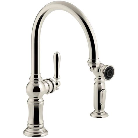 A wide variety of kitchen faucet side sprayer options are available to you, such as contemporary, classic. KOHLER Artifacts Single-Handle Kitchen Faucet with Swing ...