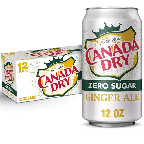 Buy Canada Dry Zero Sugar Ginger Ale Soda 12 Fl Oz Cans 12 Pack Online At Lowest Price In