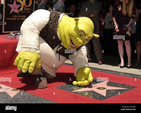 May 20 2010 Hollywood Ca Shrek Shrek Honored With A Star On The Hollywood Walk Of Fame Stock