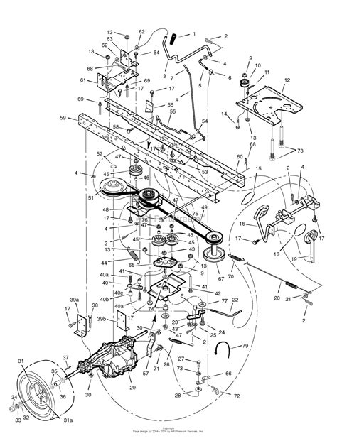 Murray 465617x51a Lawn Tractor 2007 Parts Diagram For Motion Drive