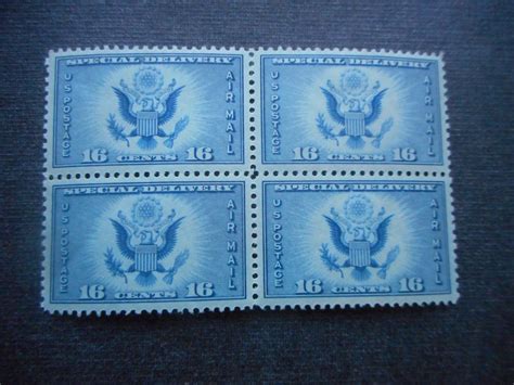 Ce 1 Vfog Block Of 4 United States Air Mail Stamp Hipstamp