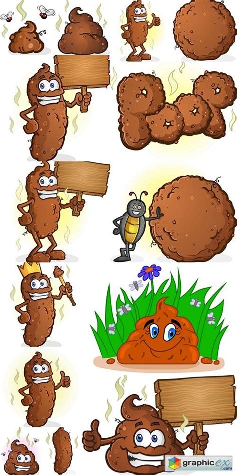 Poop Pile Cartoon Free Download Vector Stock Image Photoshop Icon