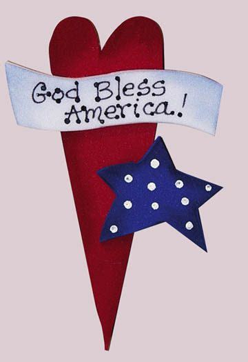 Crafts N Things God Bless America Pin I Would Probably Make These Out