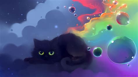 Anime Cartoon Cat Wallpapers Wallpaper Cave