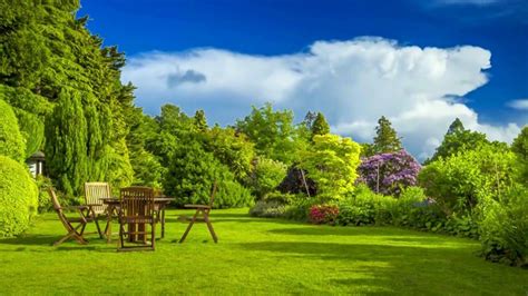 Your home garden background stock images are ready. HD 1080p Nature with Family Garden Scenery Video, Royalty ...