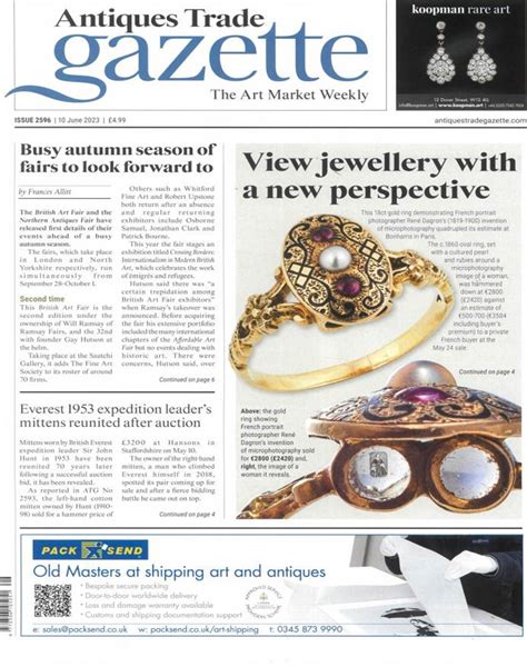 Antique Trades Gazette Magazine Subscription