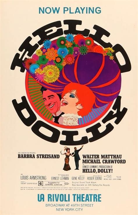 Hello Dolly 1969 Broadway Posters Hello Dolly Movie Movie