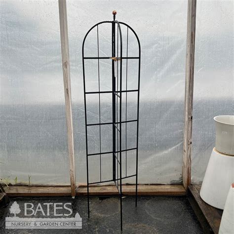 M10 Arborsobeliskstrellises Trellis Modern Folding 3 Panel Warch Top 64inx18inx10in Black