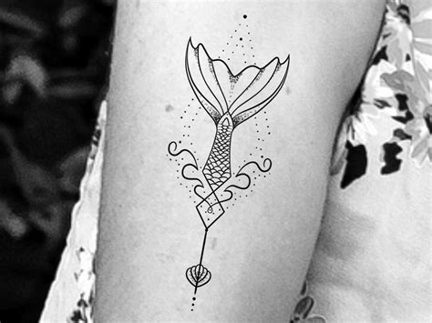 mermaid tail tattoo