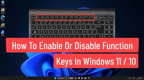 How To Enable Or Disable Function Keys In Windows 11 10 Youtube