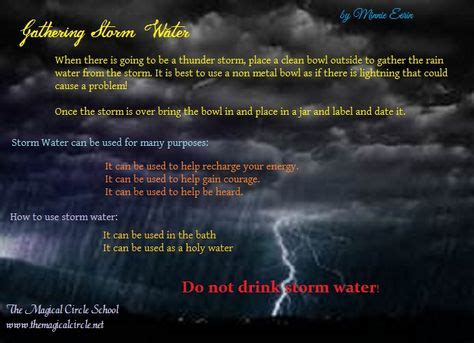 Storm Magic Ideas Spells Witchcraft Witch Spell Storm