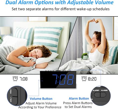 Buy Super Loud Alarm Clock With Bed Shaker Vibrating Alarm Clock For