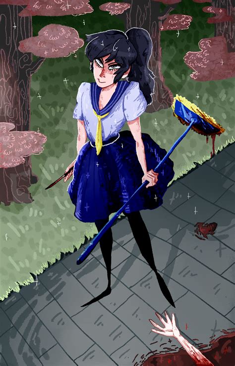 Yandere-chan by GreeenLiight on DeviantArt