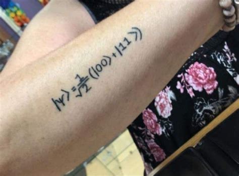Quantum Equations For Entanglement Tattoo In 2020 Tattoos Tattoo