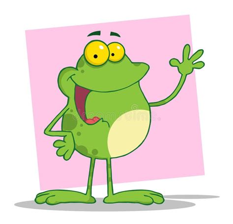 Happy Frog Prince Cartoon Character Stock Vector Illustration Of