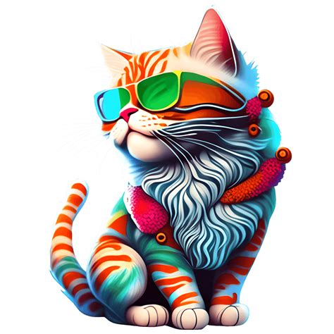 Funky Cool Cat Graphic · Creative Fabrica