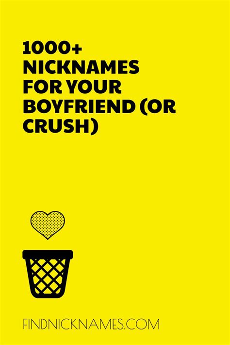 It's hard to find cool names for games, but in this article, we'll give you some of the best game name ideas. 1000+ Nicknames for Your Boyfriend (or Crush) — Find ...
