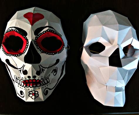 Bonus Papercraft Skull Mask 5 Steps With Pictures Instructables