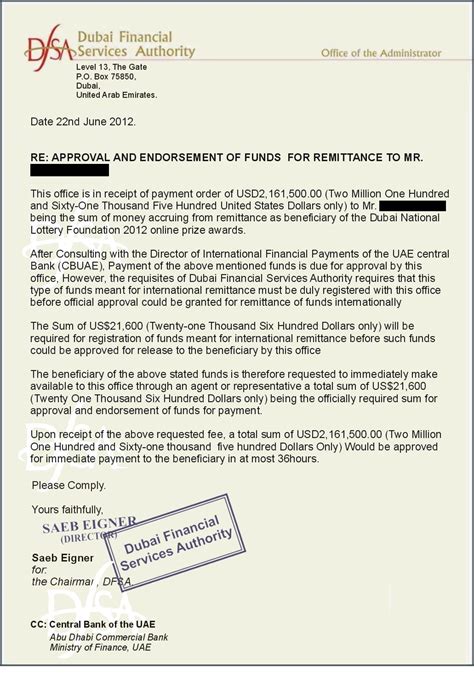 False Dfsa Documents Used To Promote A Fraudulent Scam Dfsa The