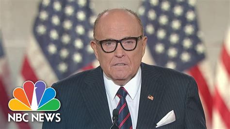 Watch Rudy Giuliani S Full Speech At The 2020 Rnc Nbc News Youtube